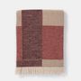 Throw blankets - jacquard throw with basket weave pattern - VILLA COMO