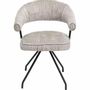 Chairs - Swivel Chair Arabella Silver - KARE DESIGN