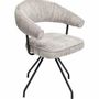 Chairs - Swivel Chair Arabella Silver - KARE DESIGN