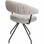 Chairs - Swivel Chair Arabella Silver - KARE DESIGN