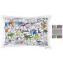 Bed linens - colour & learn dinosaur pillowcase - EATSLEEPDOODLE
