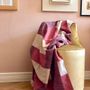 Throw blankets - jacquard throw with basket weave pattern - VILLA COMO