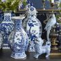 Decorative objects - Blue and White Quadrilateral Jar - G & C INTERIORS A/S