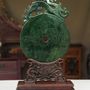 Sculptures, statuettes et miniatures - Sculpture en Jade fait main Le Dragon sur un "bi" perché - TRESORIENT