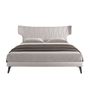 Beds - Light grey fabric bed - ANGEL CERDÁ