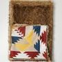 Homewear - Luxury faux fur throw, Rollo with a primary Navajo backing. - WILLIAM WORLD MADE
