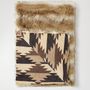 Throw blankets - Luxury faux fur throw, Coyote with a Neutral Navajo backing. - WILLIAM WORLD MADE