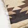 Throw blankets - Luxury faux fur throw, Coyote with a Neutral Navajo backing. - WILLIAM WORLD MADE