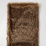 Homewear - Luxury faux fur throw, Luxury faux fur throw, Grey Wolf with a Aztec Fire backing.. - WILLIAM WORLD MADE