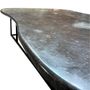 Dining Tables - Statement Grey Marble Organic Shape Table Slab - MAISON LEON VAN DEN BOGAERT ANTIQUE FIREPLACES AND RECLAIMED DECORATIVE ELEMENTS