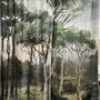 Curtains and window coverings - MANOSQUE Ananbo printed linen curtain 140x280 cm - Right panel - EN FIL D'INDIENNE...
