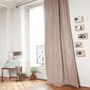 Curtains and window coverings - MEDICIS cotton velvet blackout curtain 130x280cm SABLE - EN FIL D'INDIENNE...