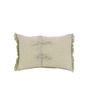Fabric cushions - ETAMINE Cushion 30x45 cm ETAMINE 2 KAKI - EN FIL D'INDIENNE...