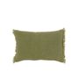Fabric cushions - ETAMINE Cushion 30x45 cm ETAMINE 2 KAKI - EN FIL D'INDIENNE...