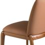 Chaises - Chaise en croûte de cuir marron - ANGEL CERDÁ