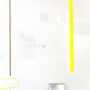 Objets design - Silver and neon yellow “Piazzola” decorative painting - DANIELA DALLAVALLE DESIGN