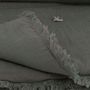 Plaids - ETAMINE Bout de lit 90x200 cm ETAMINE 2 ANTHRACITE - EN FIL D'INDIENNE...