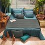 Plaids - ETAMINE Bout de lit 90x200 cm ETAMINE 2 ANTHRACITE - EN FIL D'INDIENNE...