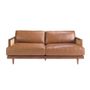 Beds - 3 seater sofa brown leather - ANGEL CERDÁ