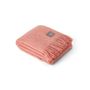Throw blankets - 4174 Mohair Blanket Rolled Fringes Antique Pink - STACKELBERGS