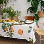 Table linen - Citruses  ǀ 100% Linen Tablecloth - LINOROOM 100% LINEN TEXTILES