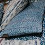 Fabric cushions - Vintage Pearl White Kantha with Blockprint - QUOTE COPENHAGEN APS