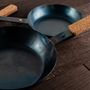 Frying pans - INTEGRATED HANDLE IRON FRYING PAN - FUJITA KINZOKU