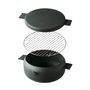 Frying pans - DEEP FRYER PAN with RID & MESH TRAY - FUJITA KINZOKU