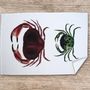 Dish towels - Set of 100% cotton printed tea towels: The Crustaceans of the Tide - VAREK ILLUSTRATIONS