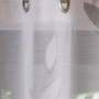 Rideaux et voilages - Voilage NAPOLI - Col Gris - Panneau à oeillets - 200 x 260 cm - 100 % polyester - IPC DECO DELL'ARTE