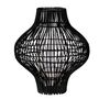 Decorative objects - Sasha sculptural rattan lantern - Natural & Black - COZY LIVING COPENHAGEN