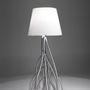 Floor lamps - Floor lamp 'Mangrovia Classic' whit linen lamp shade - ATELIER BARBERINI & GUNNELL