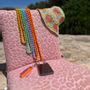 Jewelry - Mobile Phone Chain made of wooden beads in pastelmix - ESCAPULARIO / MOBEADS