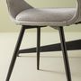 Chairs - Elodie grey chair - SIGNATURE MOBILIER ET DÉCORATION