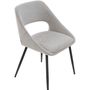 Chairs - Elodie grey chair - SIGNATURE MOBILIER ET DÉCORATION