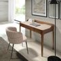 Desks - Writing desk with leatherette and walnut top - ANGEL CERDÁ