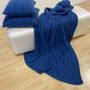 Throw blankets - Mod. Trecce bordo uncinetto - MAISON CLAIRE