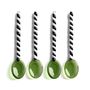 Cutlery set - Spoon duet green and amber set of 4 - &KLEVERING