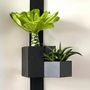 Other wall decoration - Wall sculpture for plants, in natural slate, height 45 cm NICA - LE TRÈFLE BLEU