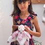 Soft toy - SEAHORSE with doudou - pink - DOUDOUETCOMPAGNIE HISTOIREOURS