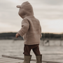 Children's apparel - Bear jacket - Brushed merino wool - LITTLE SAVAGE