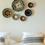 Autres décorations murales - Corbeille Shield blanc et ivoire, Afrique Australe - MALKIA HOME