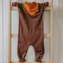 Vêtements enfants - Onesie with raglan - 100% merino wool - LITTLE SAVAGE