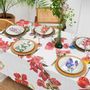 Table linen - Climbing Flowers ǀ 100% Linen Tablecloth - LINOROOM 100% LINEN TEXTILES