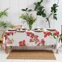Linge de table textile - Fleurs Grimpantes ǀ  Nappe en 100% lin lavé - LINOROOM 100% LINEN TEXTILES