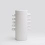 Vases - BRUT PARALLEL B WHITE VASE - CLAY212