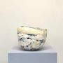 Ceramic - Blue Mixed Art Object 1. - ATELIER ELSA DINERSTEIN