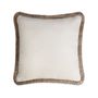 Cushions - Happy Pillow Velvet With Multicolor Sahara Fringes - LO DECOR