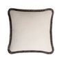 Coussins - Happy Pillow Velvet Dirty White With Multicolor Fringes - LO DECOR