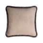 Coussins - Happy Pillow Velvet Beige With Multicolor Fringes - LO DECOR